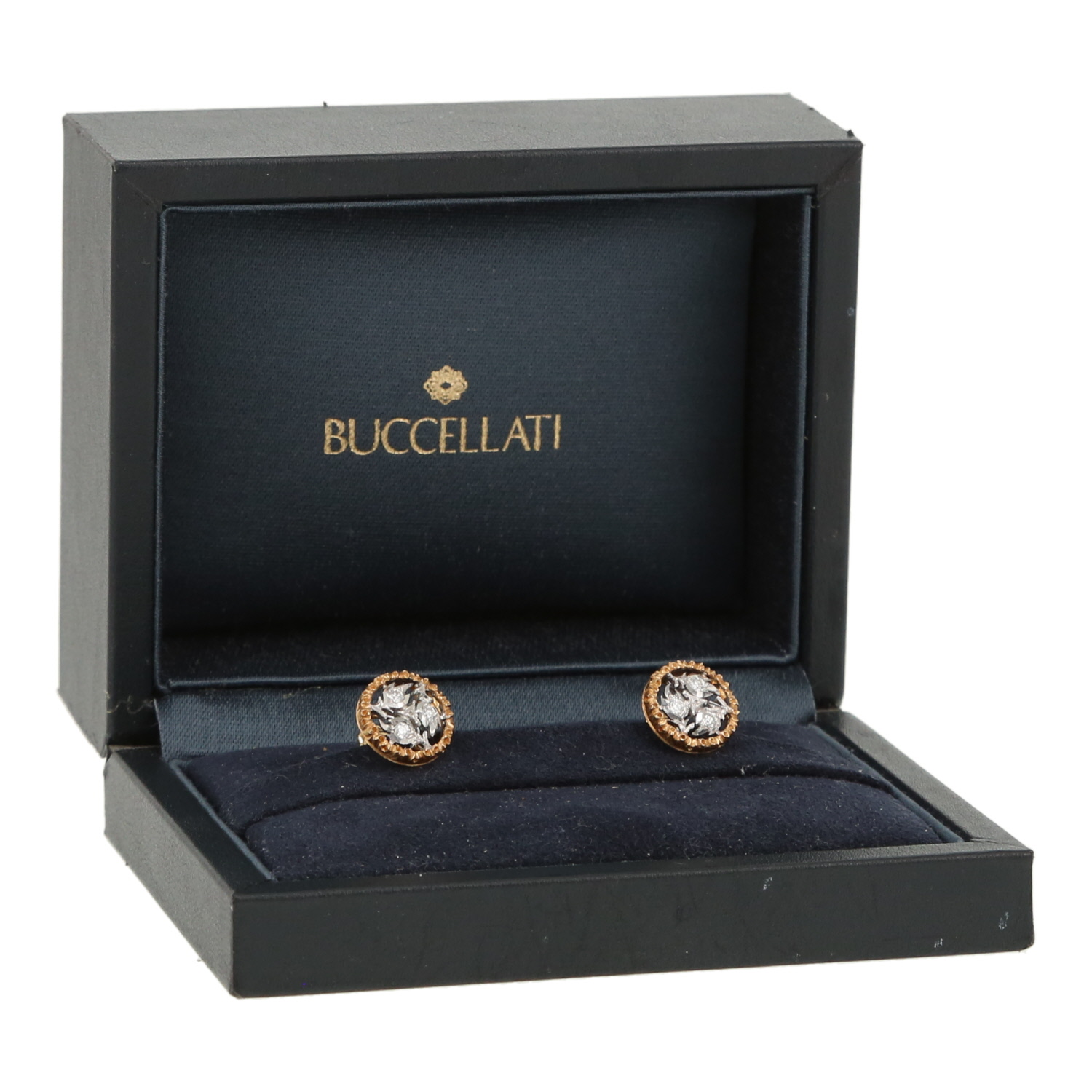 Orecchini Buccellati  in oro giallo, oro bianco e diamanti - Detail D2