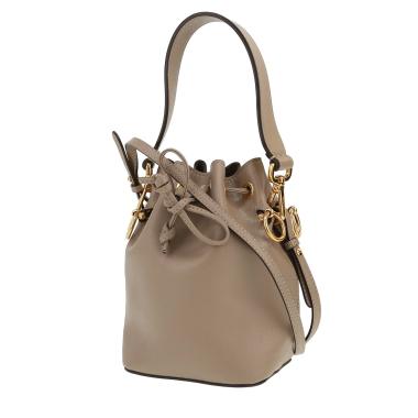 Fendi  Mon Trésor shoulder bag  in taupe leather