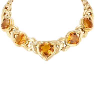 Collier Repossi  en or jaune et citrines