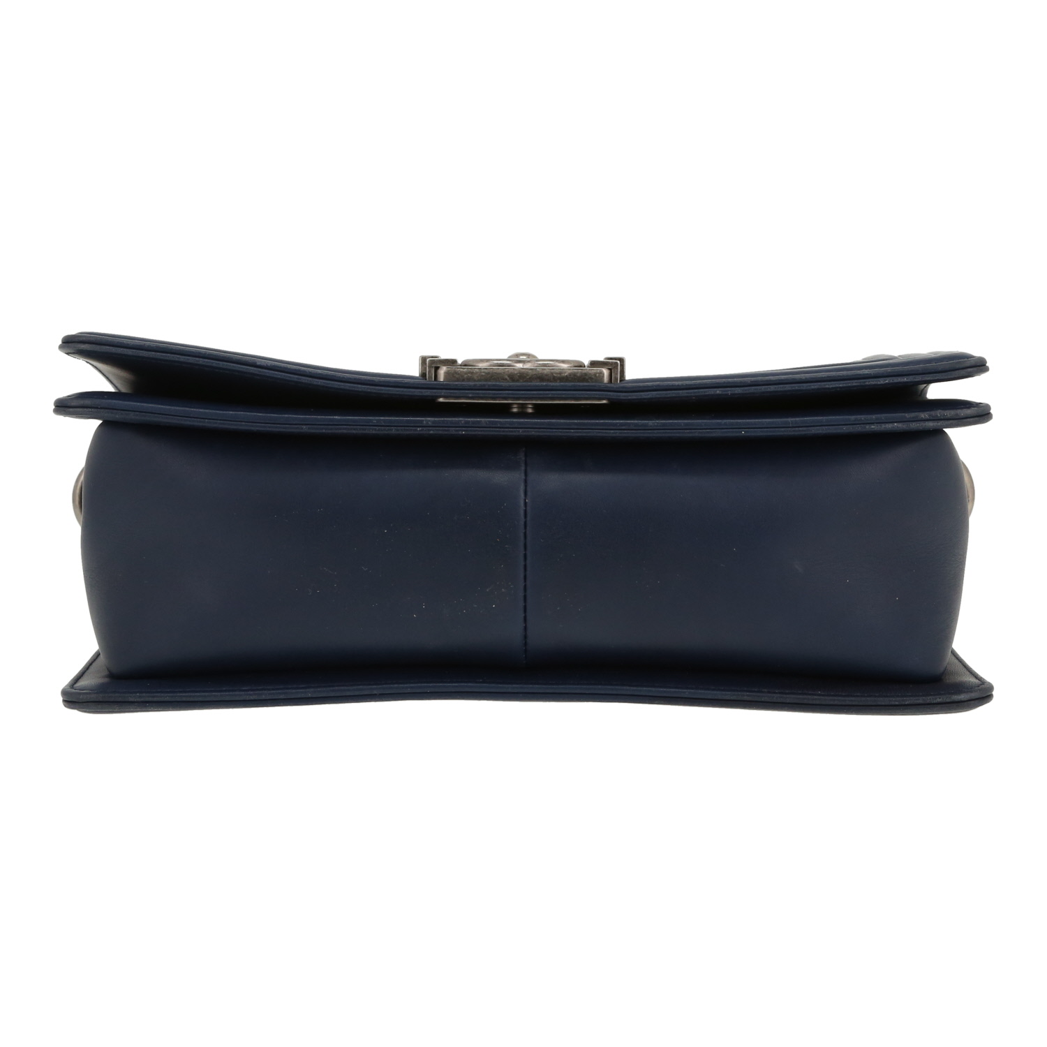 Bolso bandolera Chanel  Boy en cuero azul - Detail D1