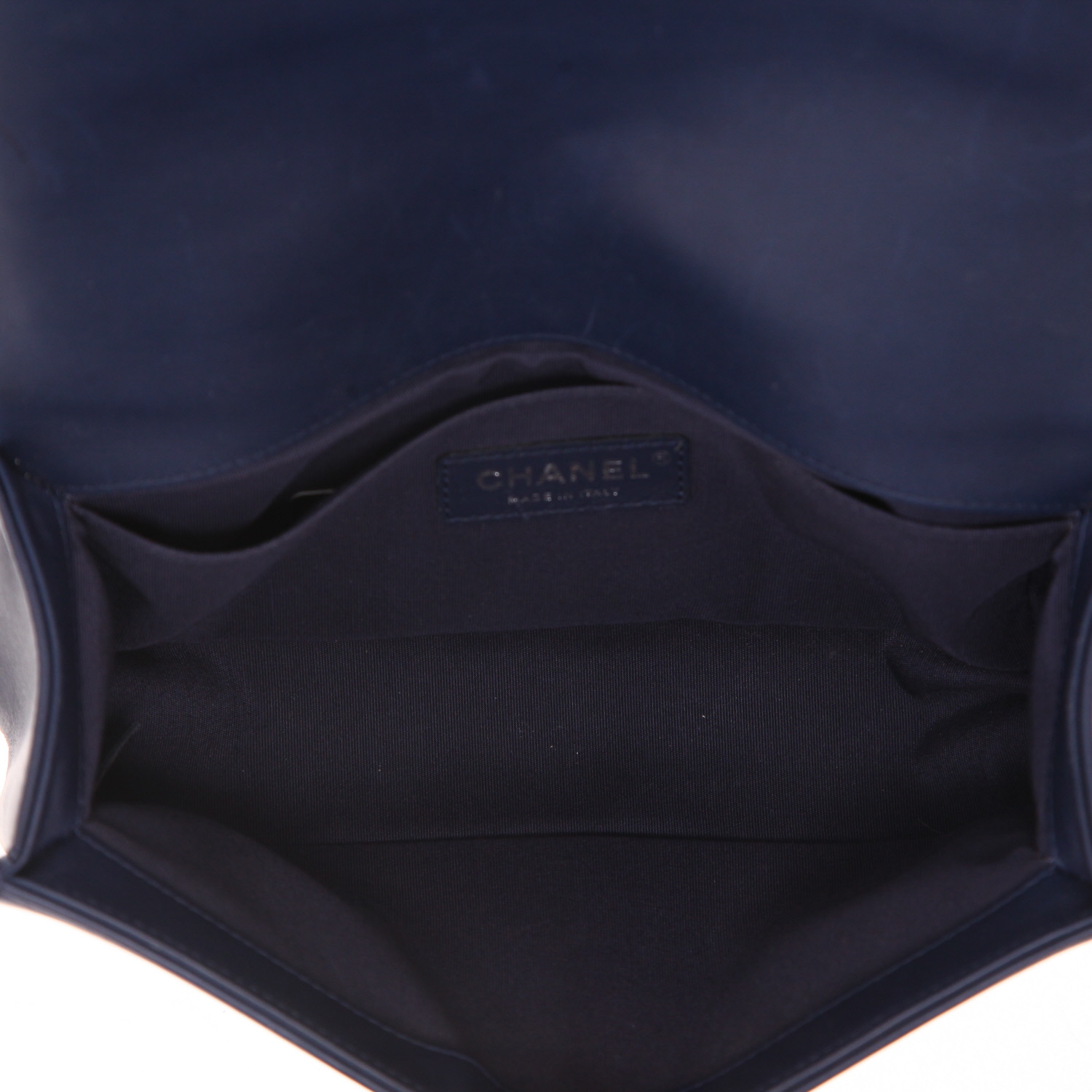 Bolso bandolera Chanel  Boy en cuero azul - Detail D3