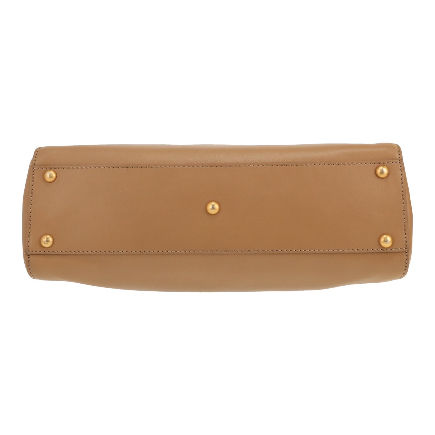 Borsa Fendi  Peekaboo in pelle beige - Detail D1