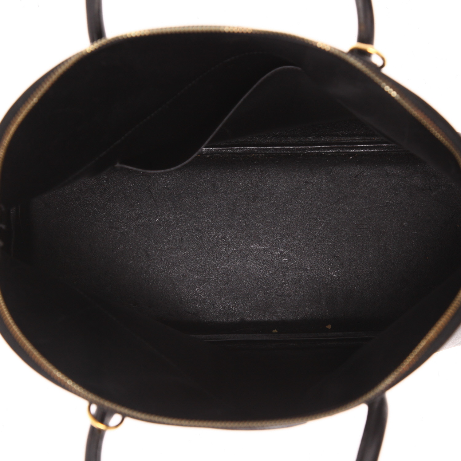 Sac à main Hermès  Bolide 35 cm en cuir Gulliver noir - Detail D3