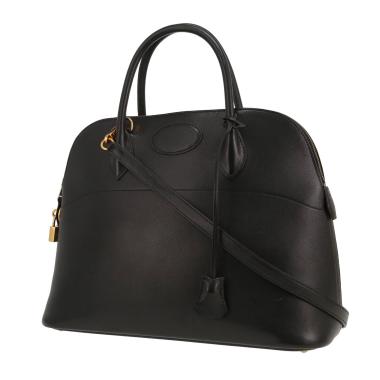 Sac à main Hermès  Bolide 35 cm en cuir Gulliver noir