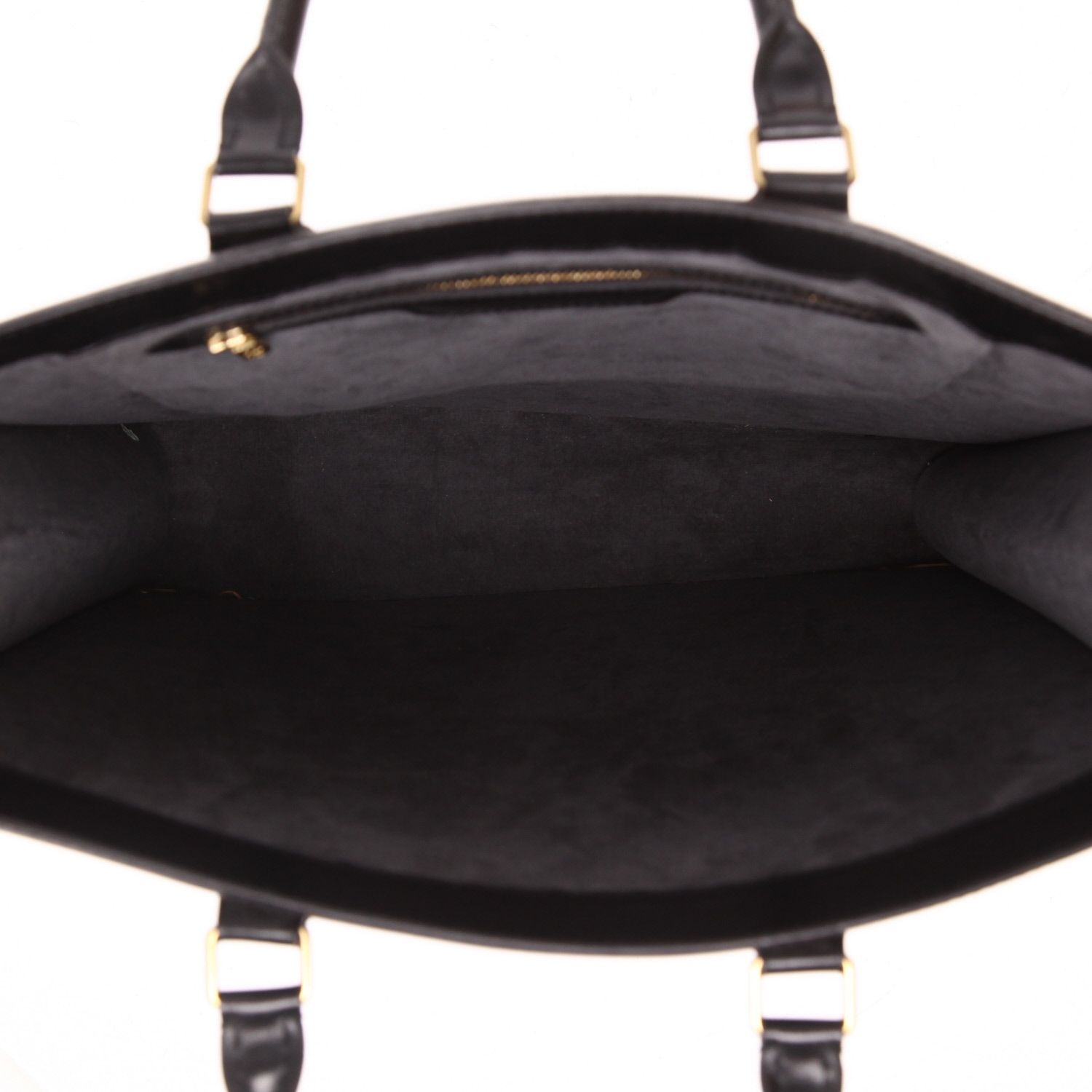 Borsa Louis Vuitton  Sac Plat in pelle Epi nera - Detail D3