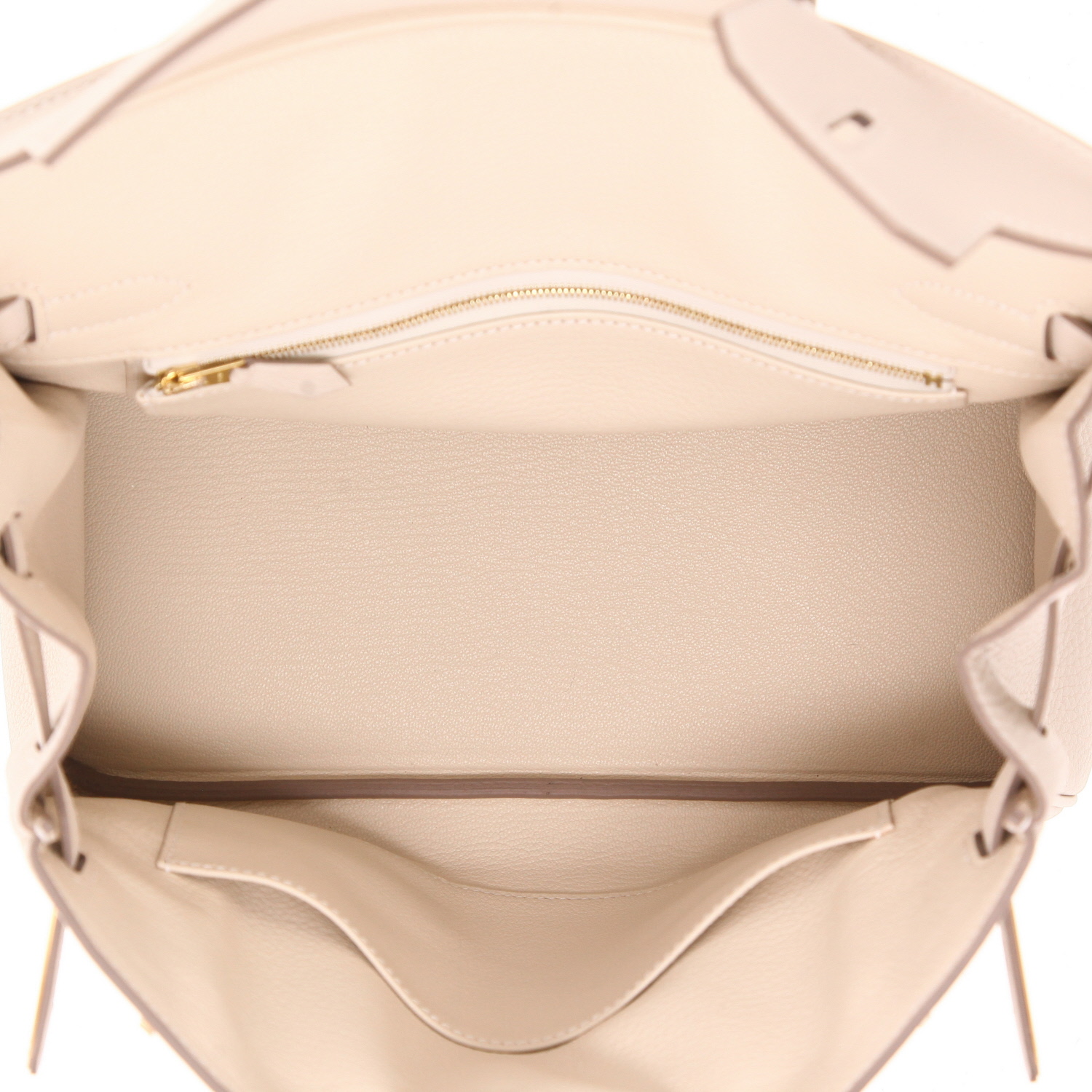 Sac à main Hermès  Birkin 30 cm en cuir togo Craie - Detail D3