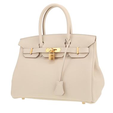 Hermès  Birkin 30 cm handbag  in Craie togo leather