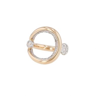 Sortija Pomellato Fantina de oro rosa, oro blanco y diamantes