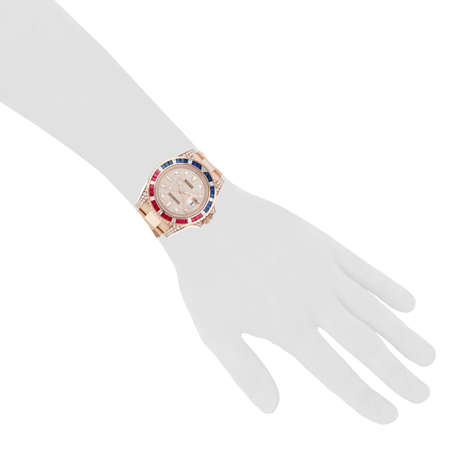 Montre Rolex GMT-Master II en or rose Ref: Rolex - 126755SARU  Vers 2021 - Detail D1