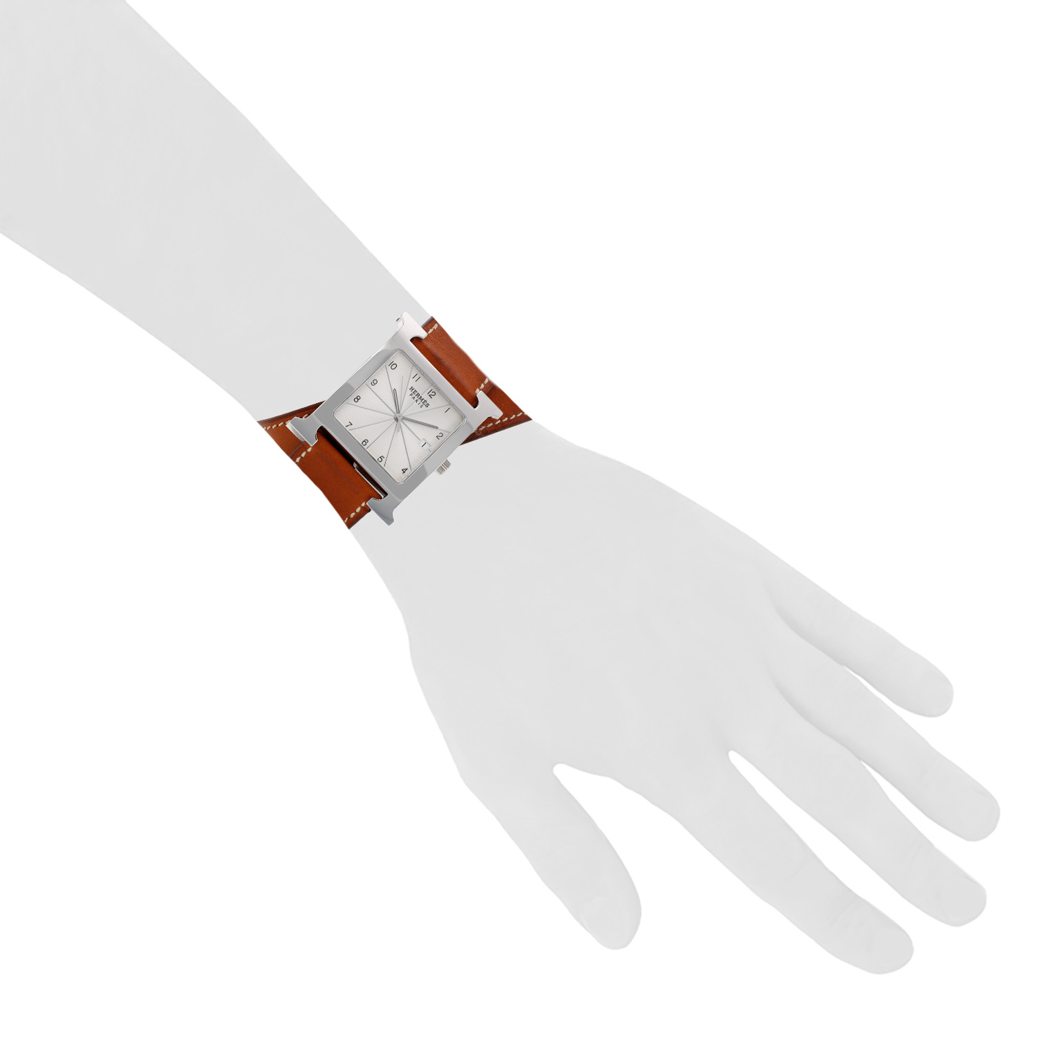 Montre Hermès Heure H en acier et acier Ref: Hermes - HH1.810  Vers 2000 - Detail D1