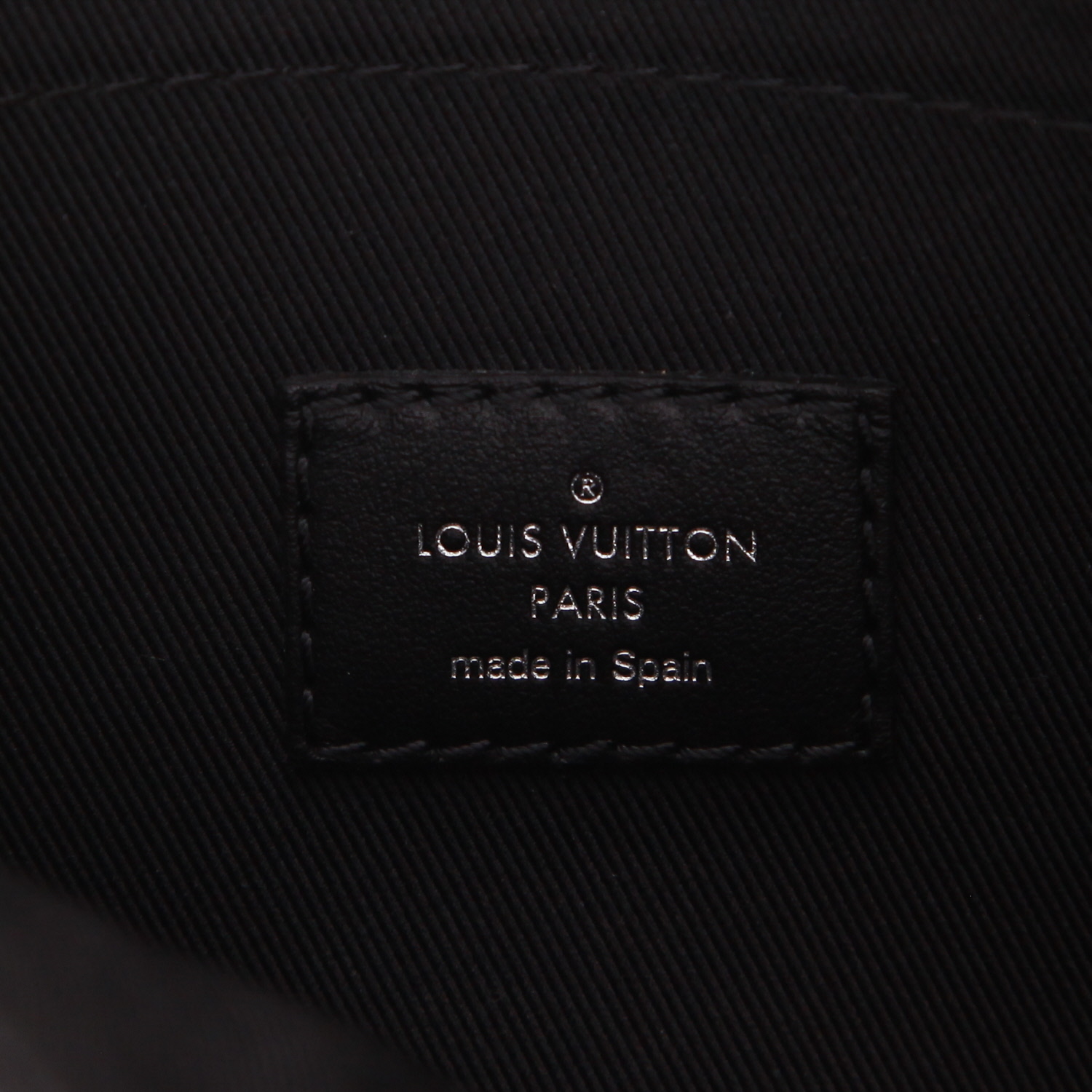 Sac bandoulière Louis Vuitton  Messenger en toile damier graphite noire et grise - Detail D2