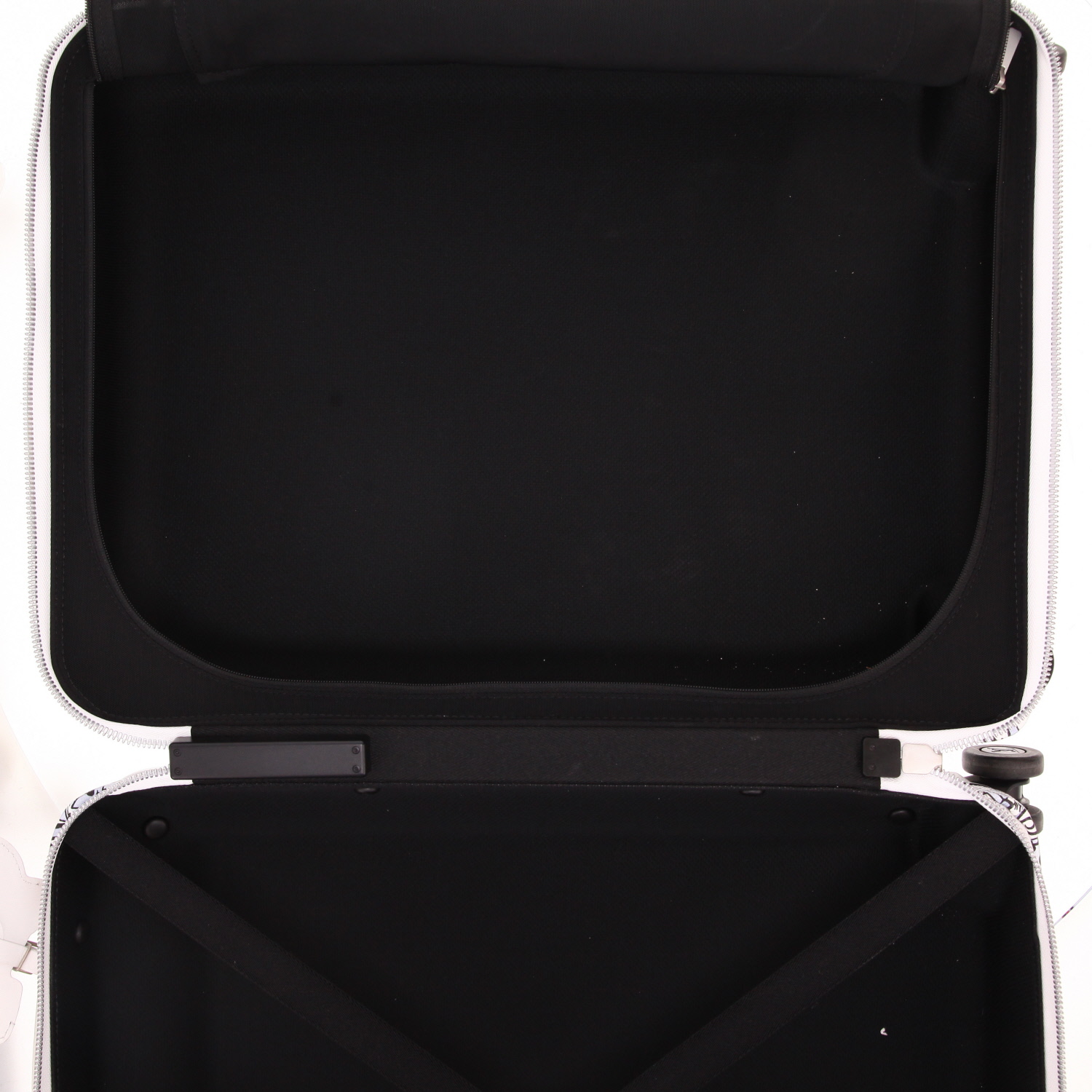 Valise rigide Louis Vuitton  Horizon 55 en toile multicolore et cuir blanc - Detail D5