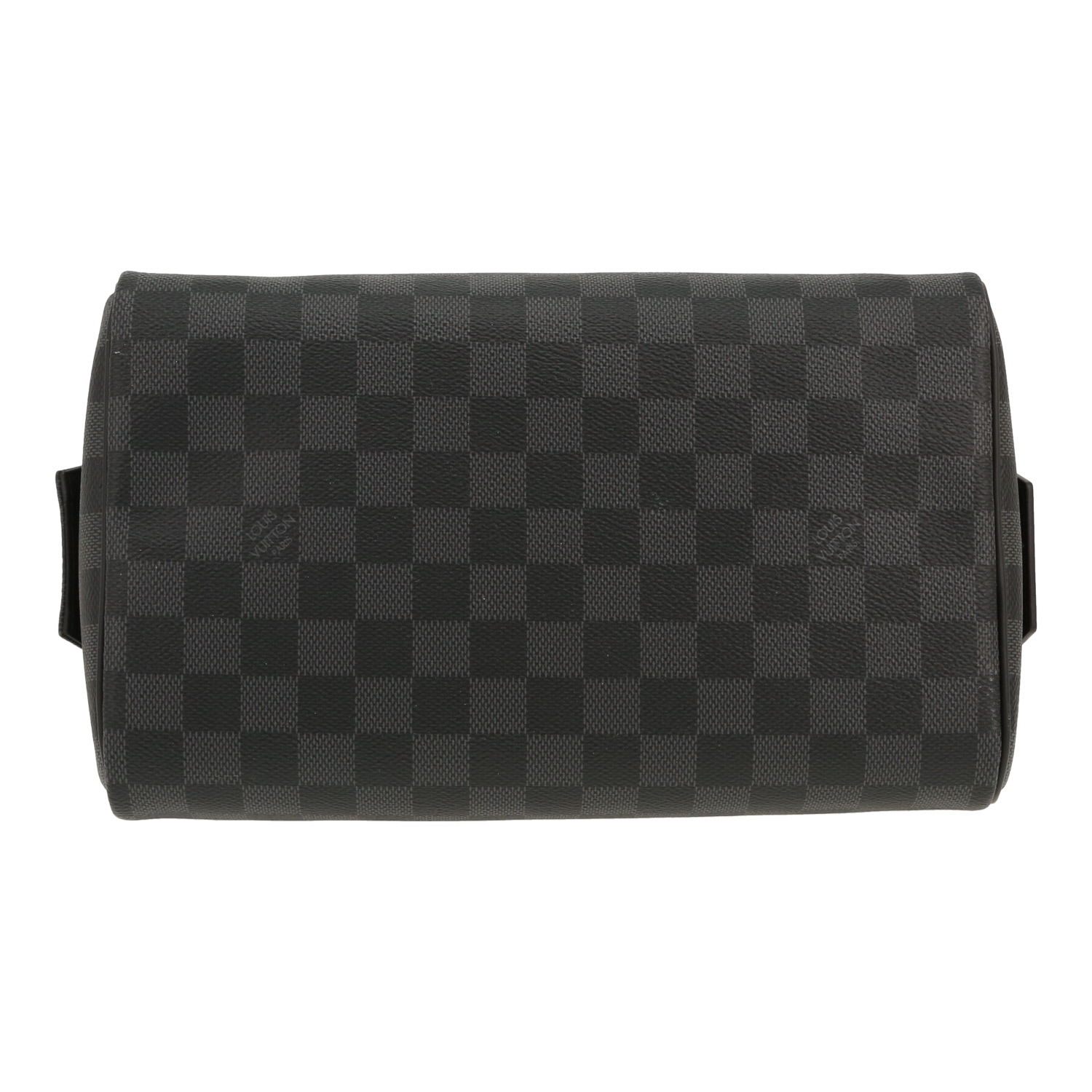 Louis Vuitton  Dopp Kit toilet set  damier graphite canvas  and black leather - Detail D1