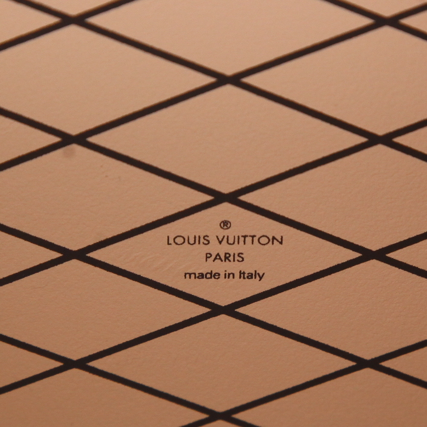 Bauletto Louis Vuitton  Petite Malle in lucertola beige e grigia - Detail D2