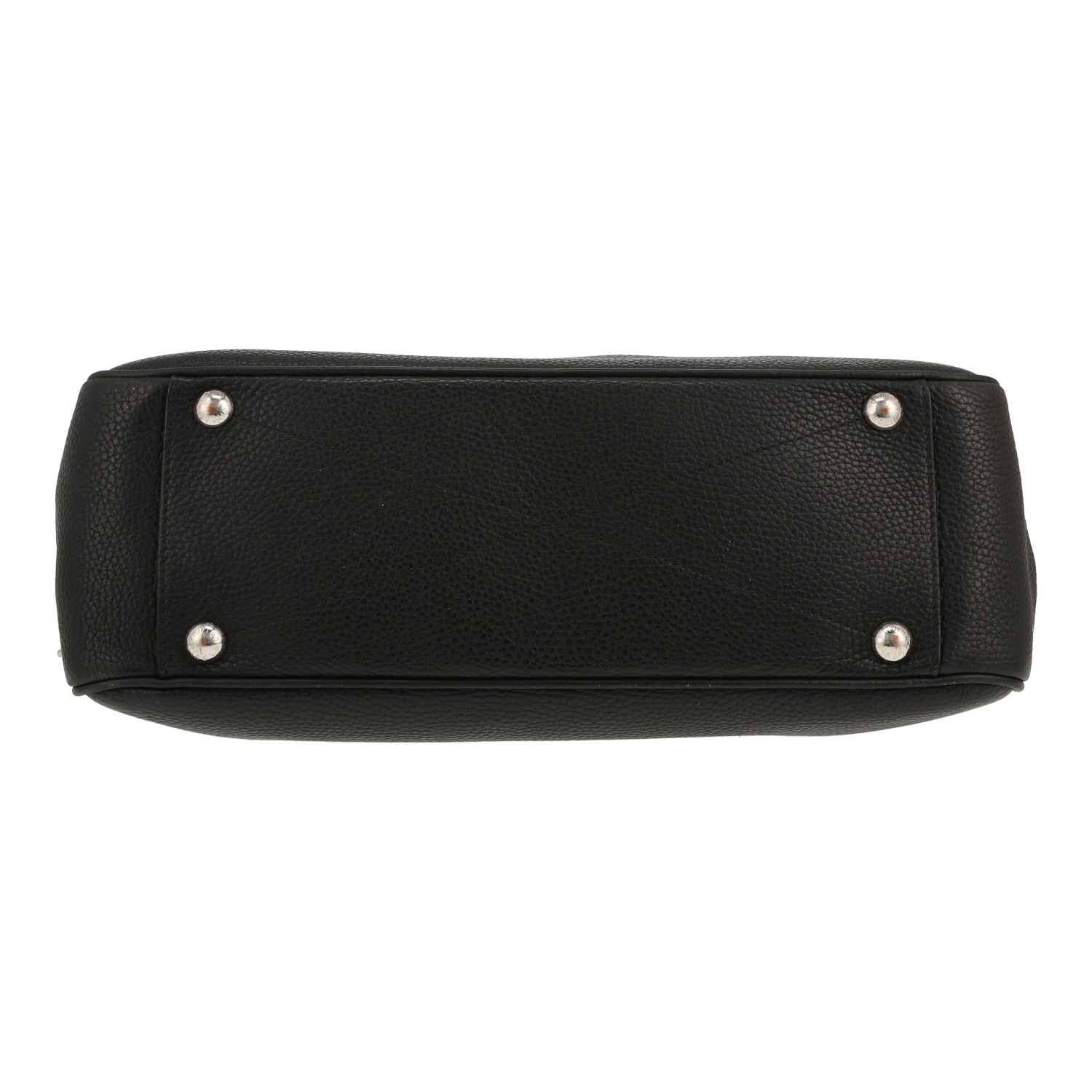 Louis Vuitton  Messenger shoulder bag  in black grained leather - Detail D1