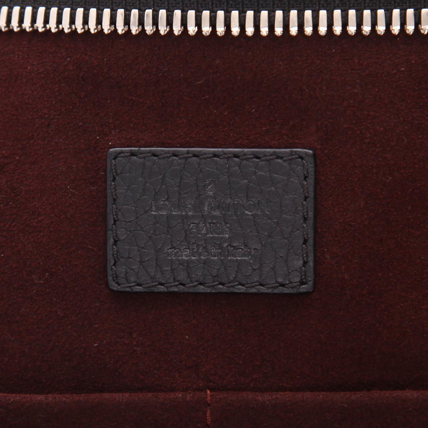 Sac bandoulière Louis Vuitton  Messenger en cuir grainé noir - Detail D2