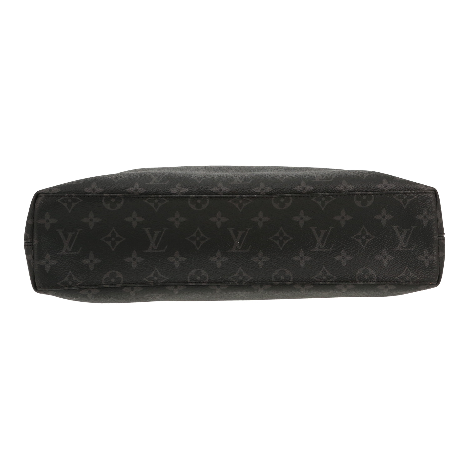 Louis Vuitton  Explorer briefcase  in grey Graphite monogram canvas  and black leather - Detail D1