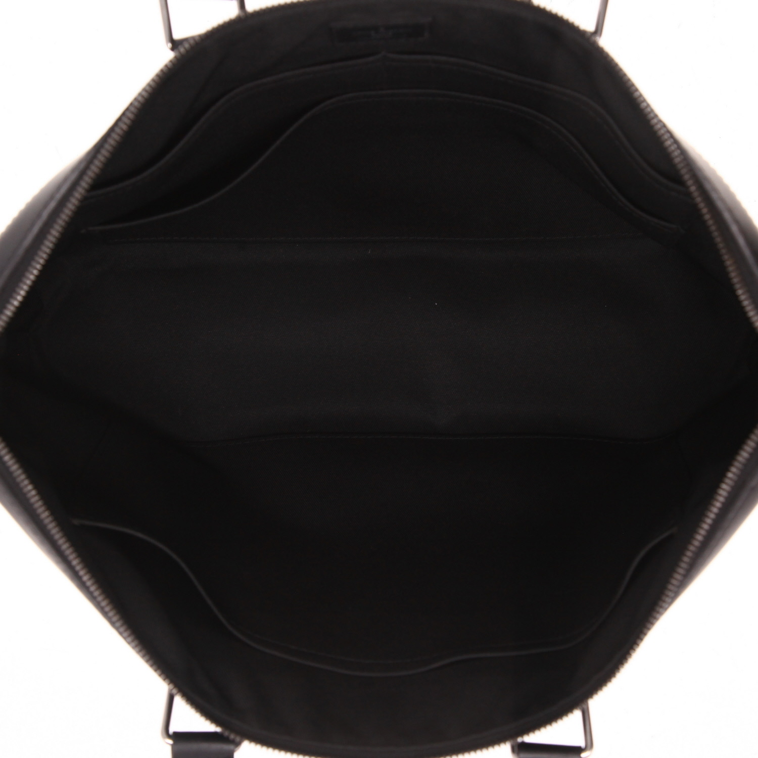 Louis Vuitton  Explorer briefcase  in grey Graphite monogram canvas  and black leather - Detail D3