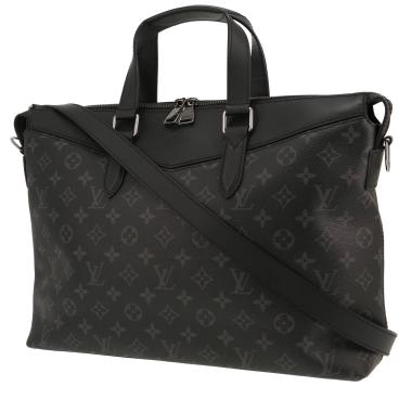 Louis Vuitton  Explorer briefcase  in grey Graphite monogram canvas  and black leather