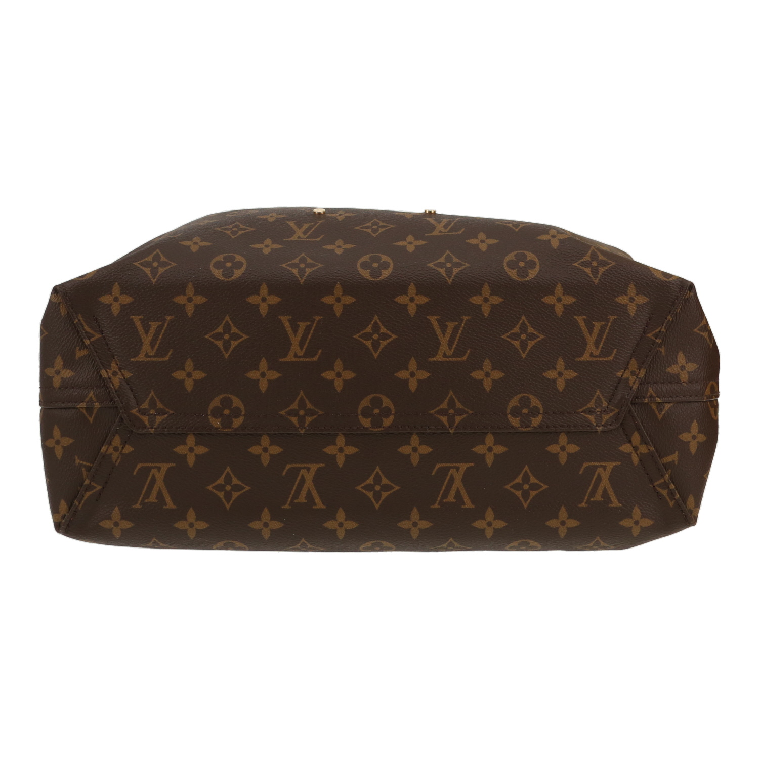 Sac à main Louis Vuitton  Atlantis en toile monogram marron et cuir naturel - Detail D1