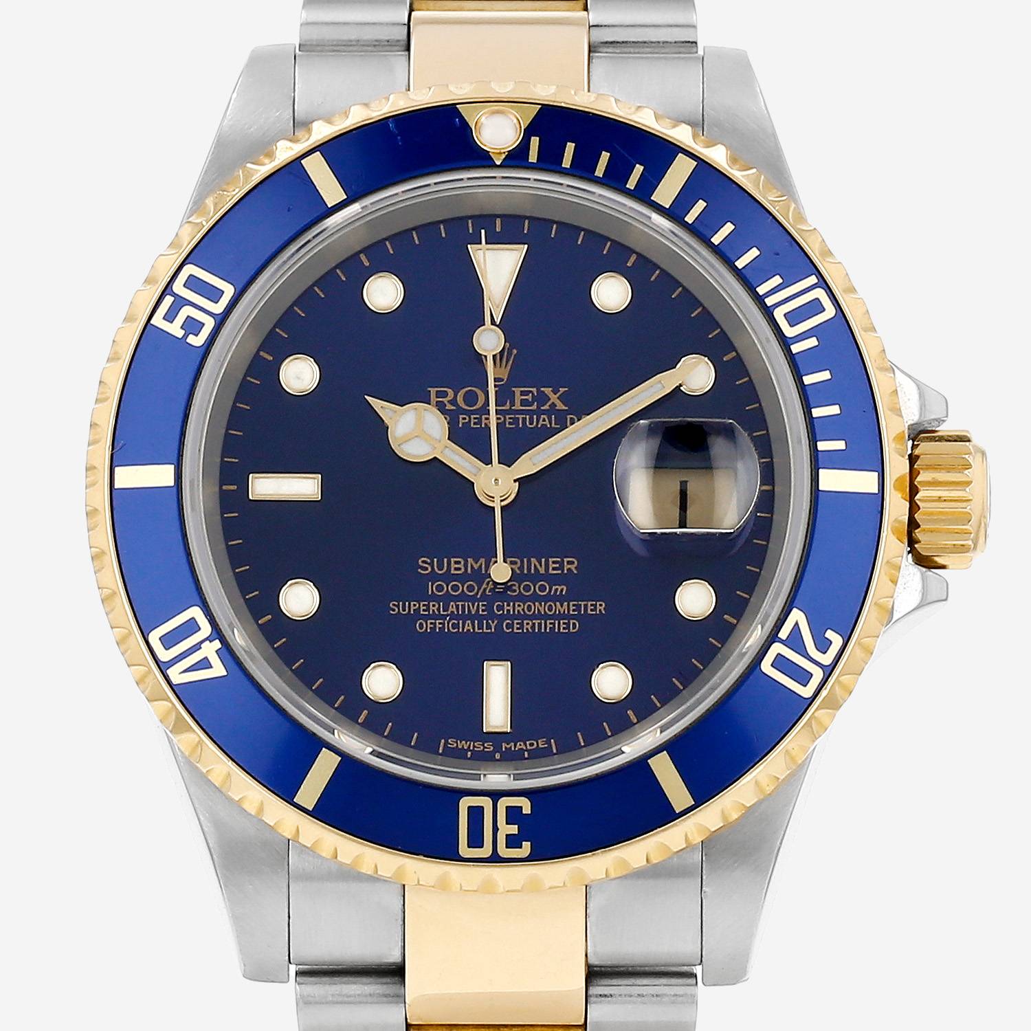 Rolex Submariner Date  in gold and stainless steel Ref: Rolex - 16613  Circa 2006