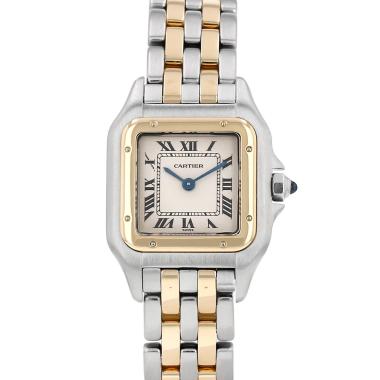 Orologio Cartier Panthère modello piccolo  in oro e acciaio Ref: Cartier - 1120  Circa 1990