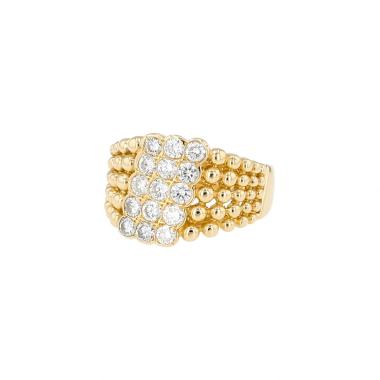 Bague Vintage  en or jaune et diamants