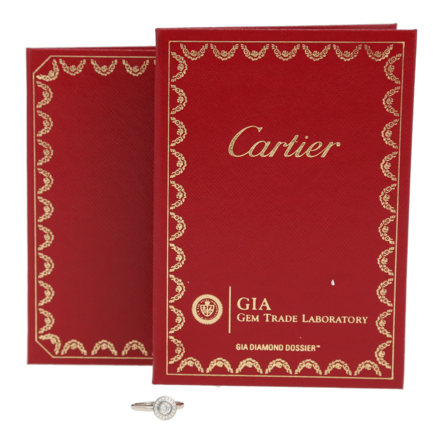 Sortija Cartier Cartier d'Amour de platino y diamantes - Detail D2