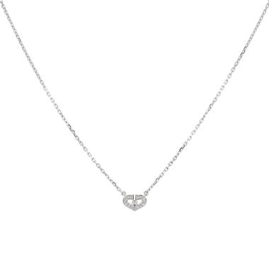 Collier Cartier Coeur et Symbole petit modèle en or blanc