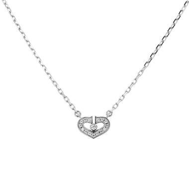 Collana Cartier Coeur et Symbole in oro bianco e diamanti