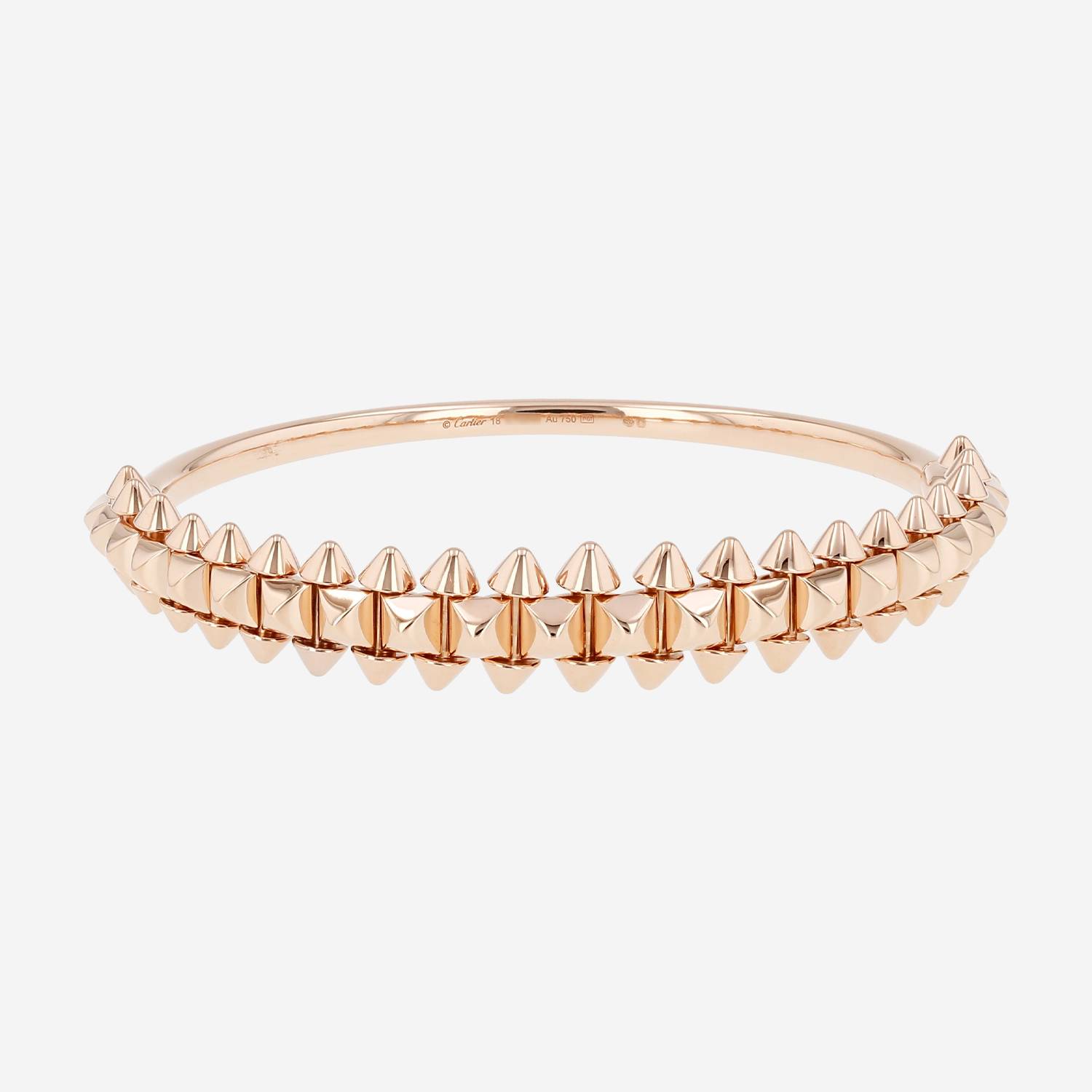 Brazalete Cartier Clash De Cartier modelo grande de oro rosa