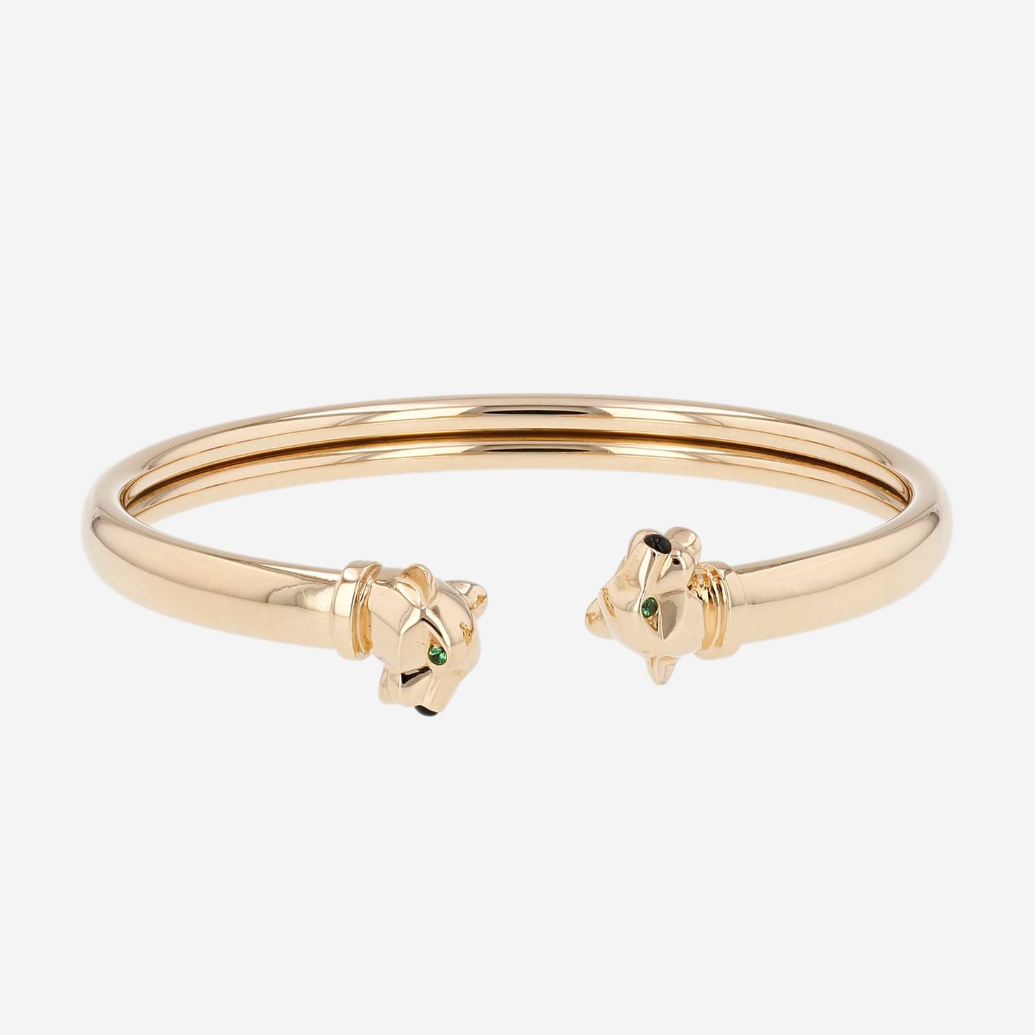 Brazalete Cartier Panthère de oro amarillo, tsavoritas y ónix