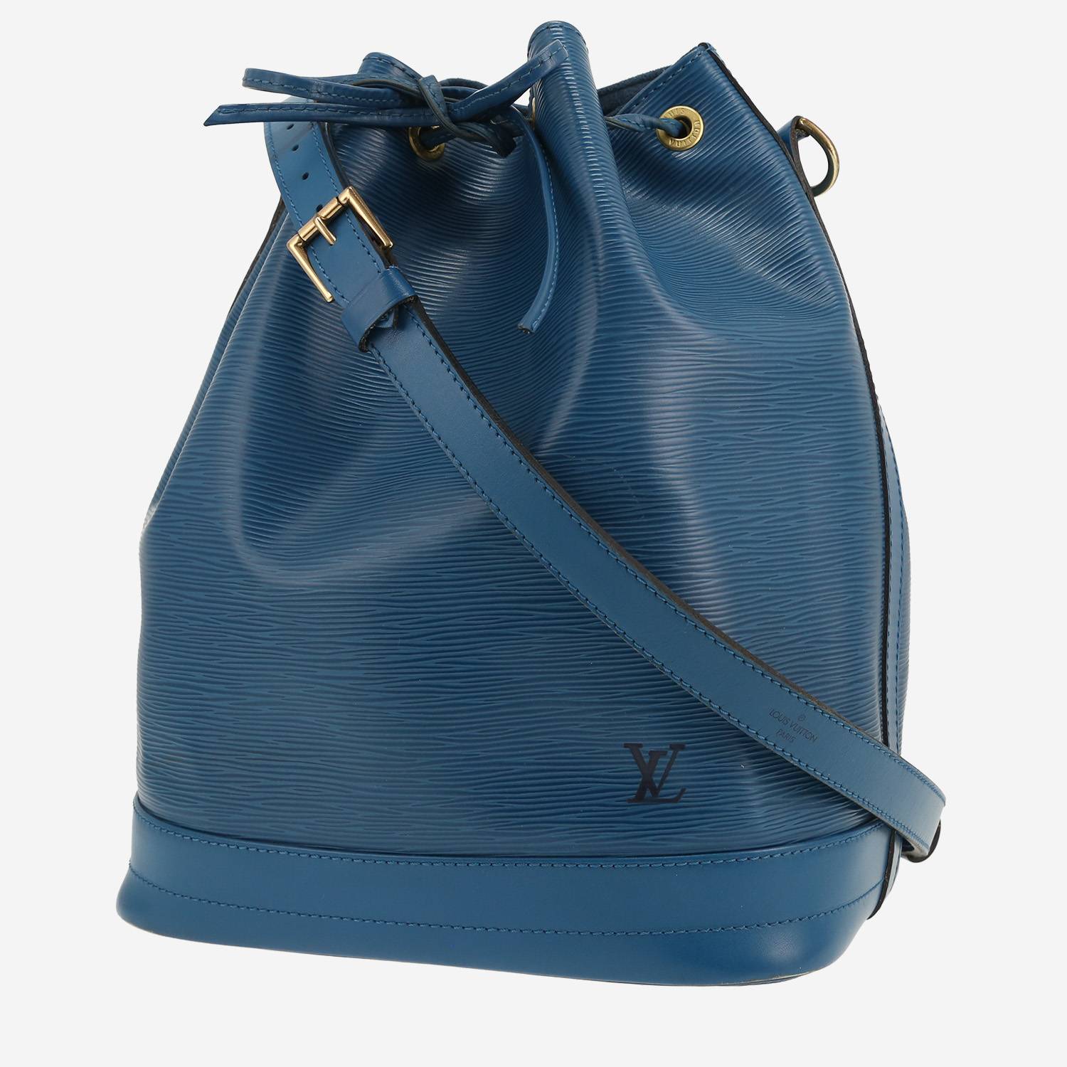 Bolso de mano Louis Vuitton  Noé en cuero Epi azul