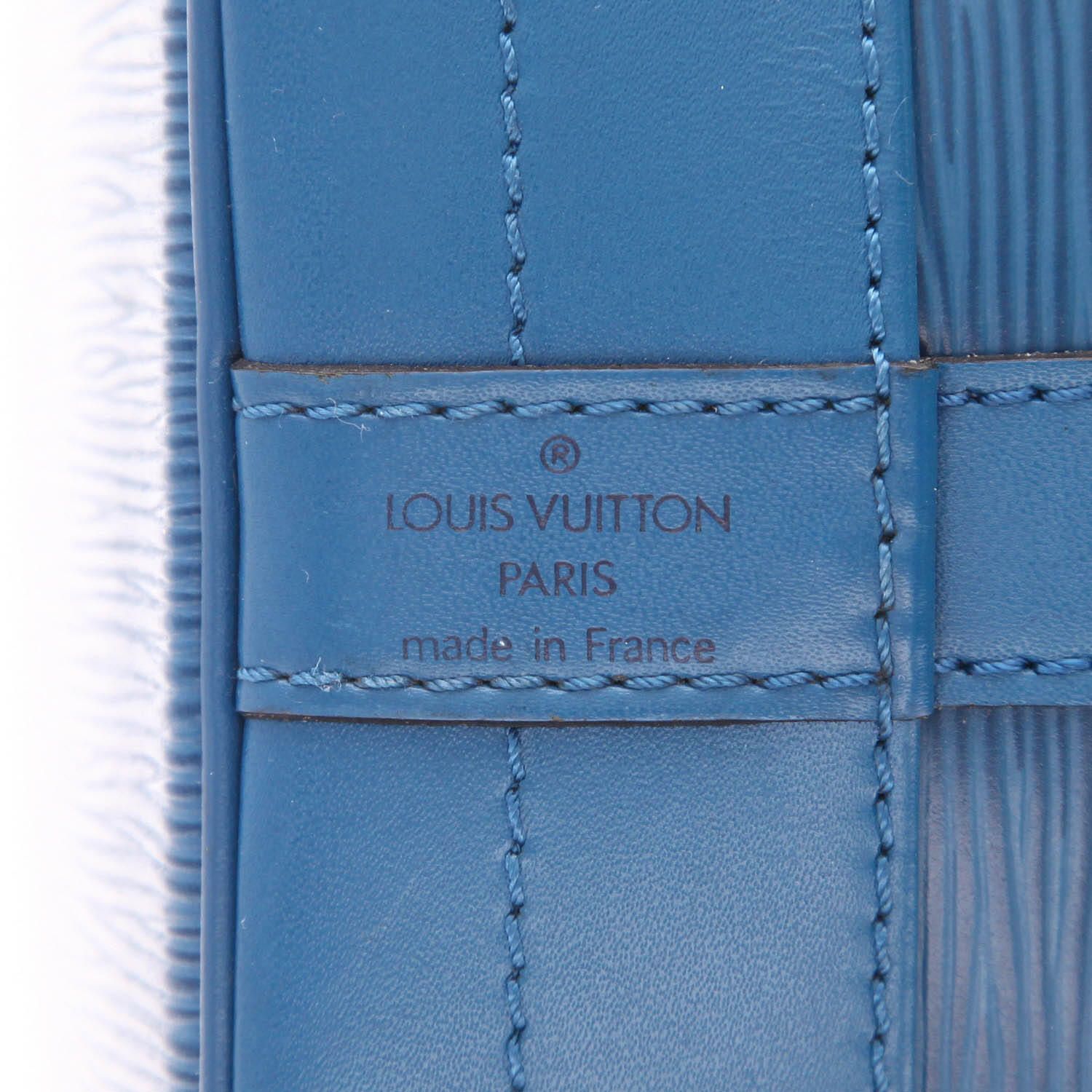 Sac à main Louis Vuitton  Noé en cuir épi bleu - Detail D2