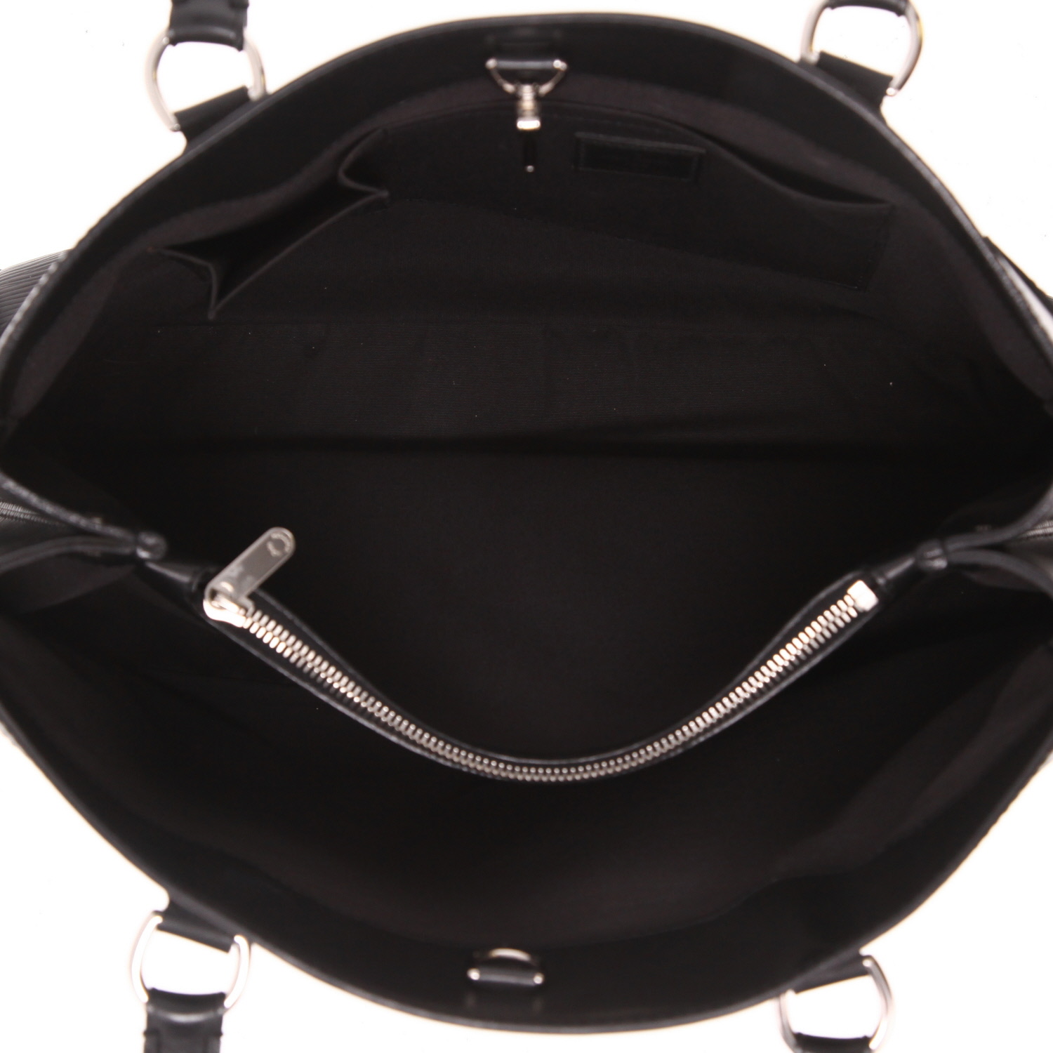 Bolso de mano Louis Vuitton  Passy en cuero Epi negro - Detail D3