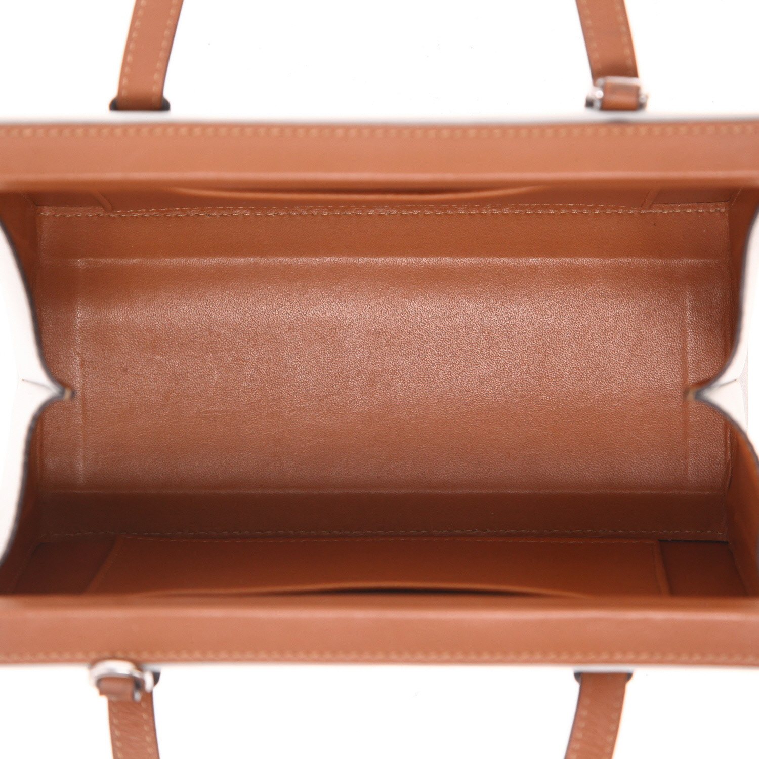 Borsa a tracolla Loewe  Postal bag in pelle blu e marrone - Detail D3