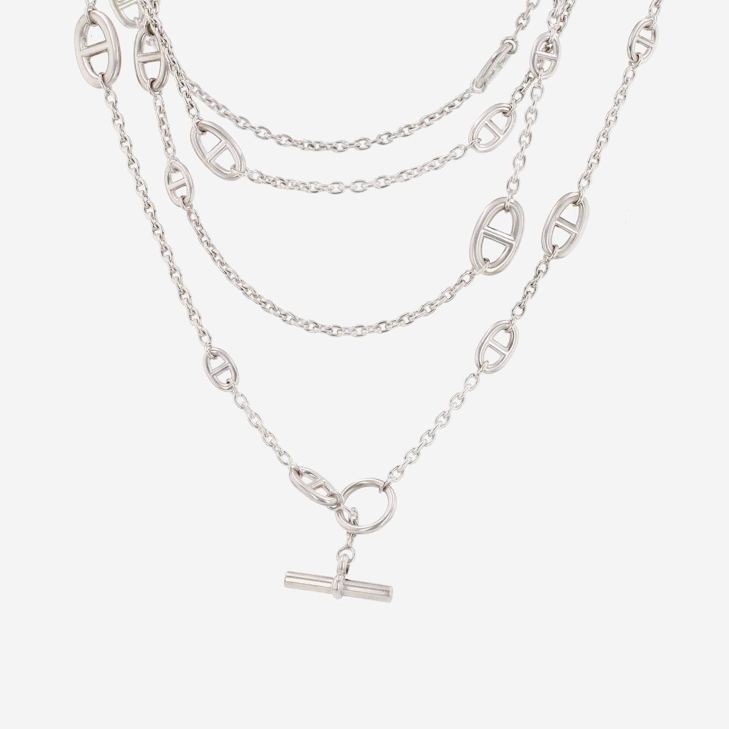 Collana lunga Hermès Farandole 160 in argento
