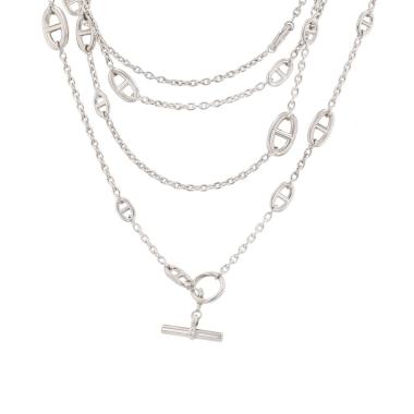 Hermès Farandole 160 long necklace in silver