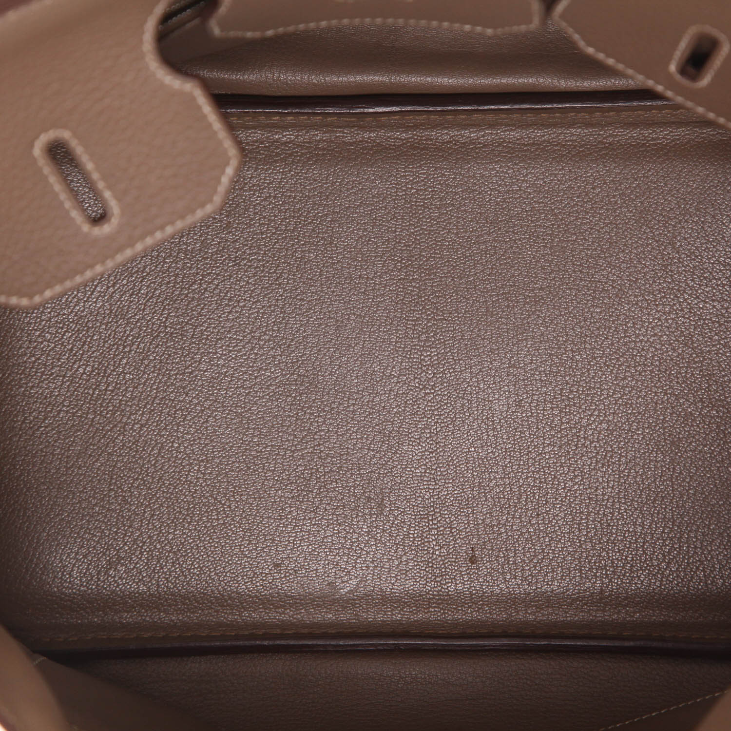 Hermès  Birkin 35 cm handbag  in etoupe togo leather - Detail D3