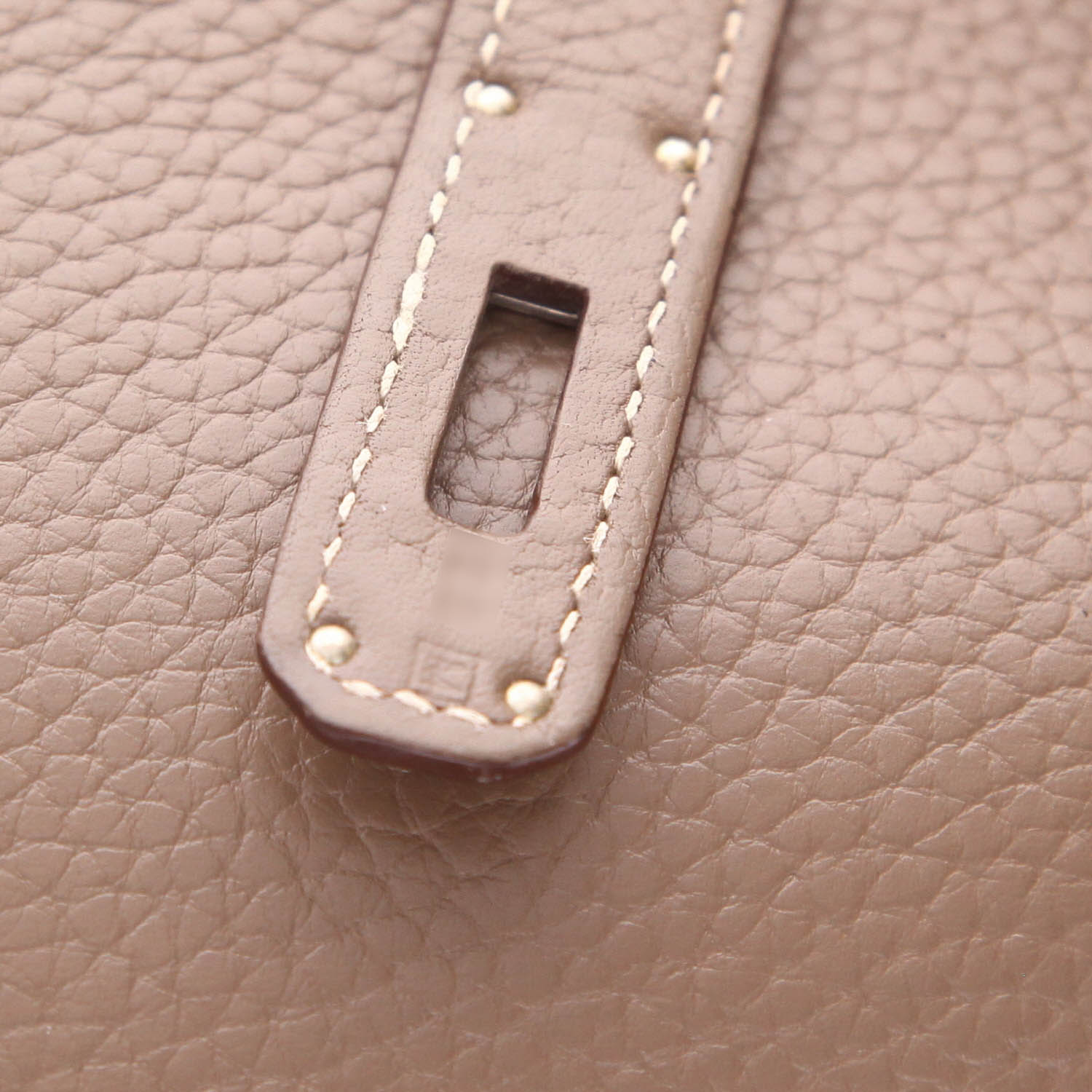 Hermès  Birkin 35 cm handbag  in etoupe togo leather - Detail D4