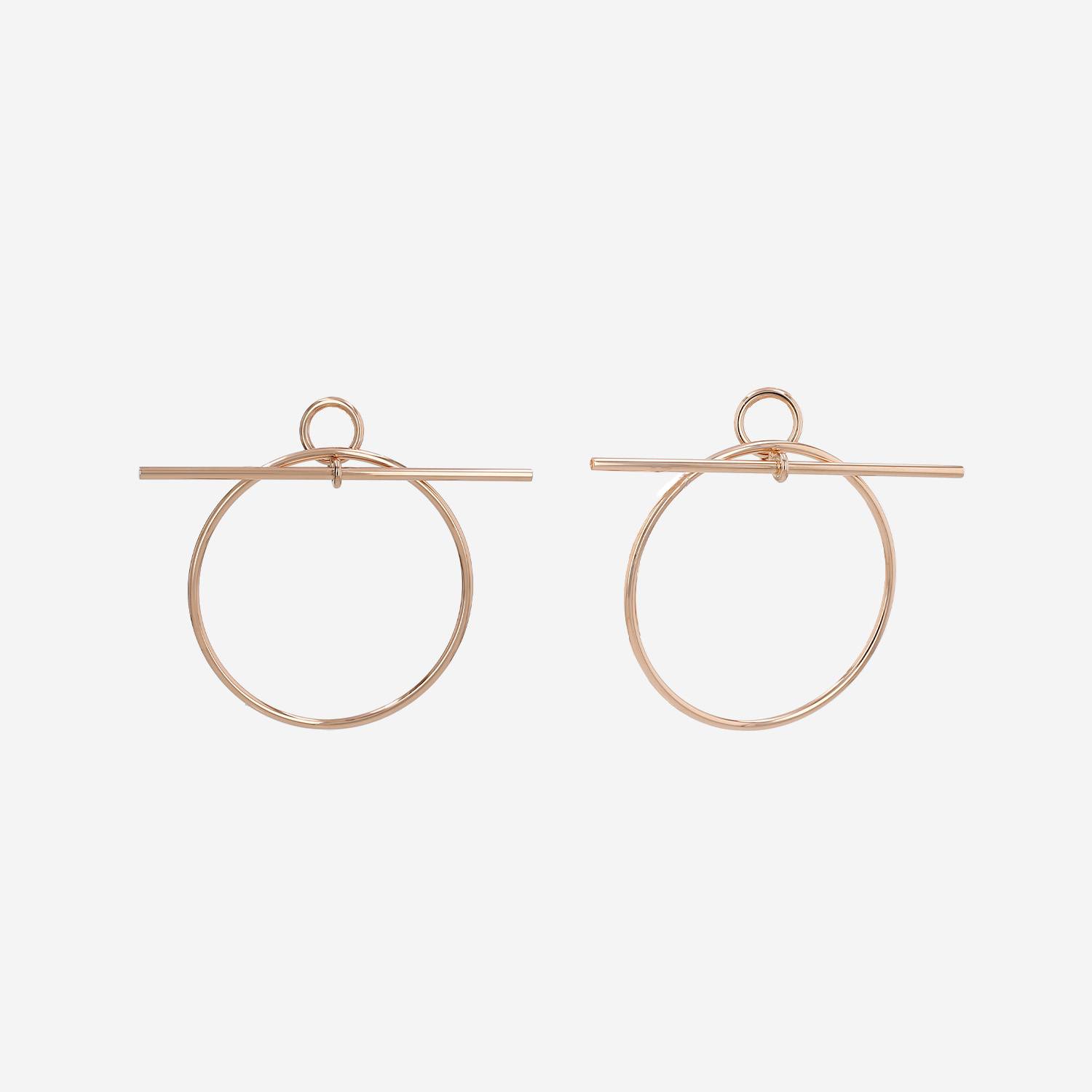 Hermès Loop earrings in pink gold