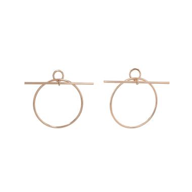 Hermès Loop earrings in pink gold