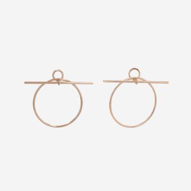 Hermès Loop earrings in pink gold