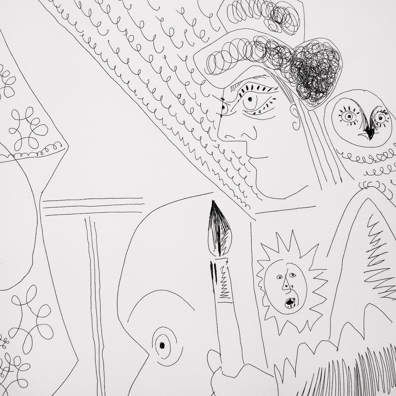 Peintre et modèle - 1970 - Detail D3