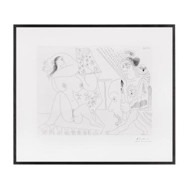 Peintre et modèle - 1970