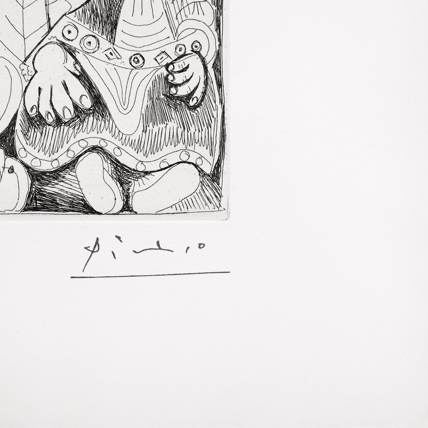 Viel homme et femme, avec un jeune athlète et un nain - 1970 - Detail D5