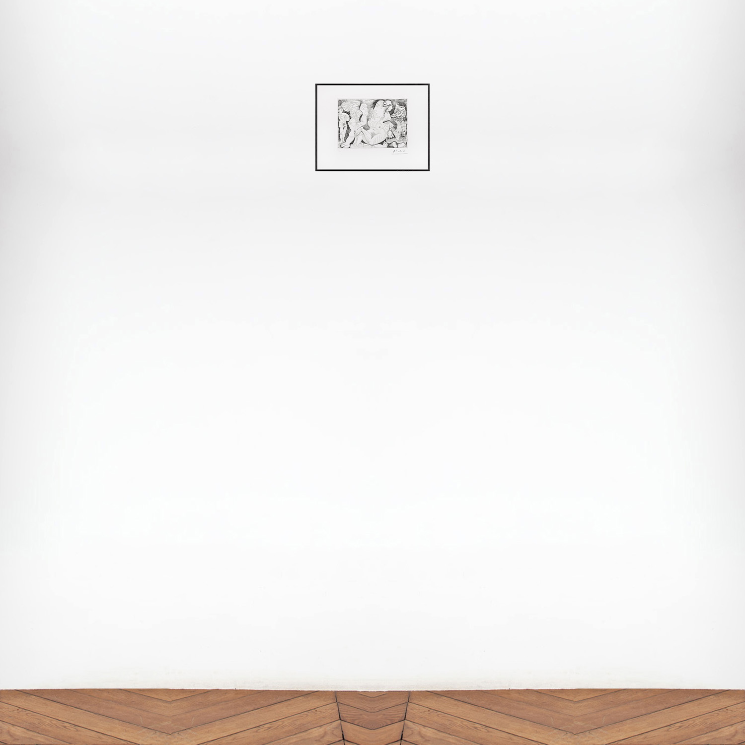 Viel homme et femme, avec un jeune athlète et un nain - 1970 - Detail D6