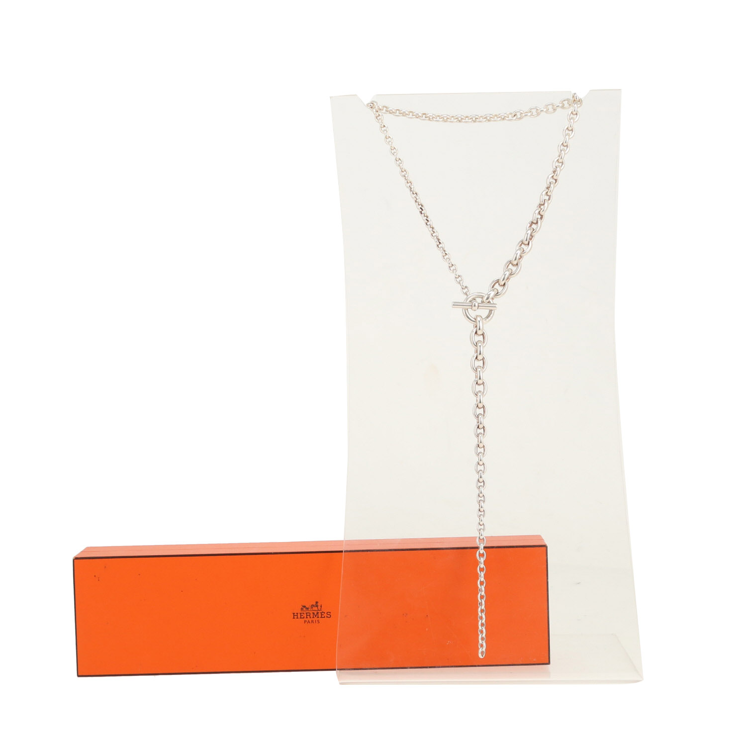 Collier Hermès Crescendo en argent - Detail D2