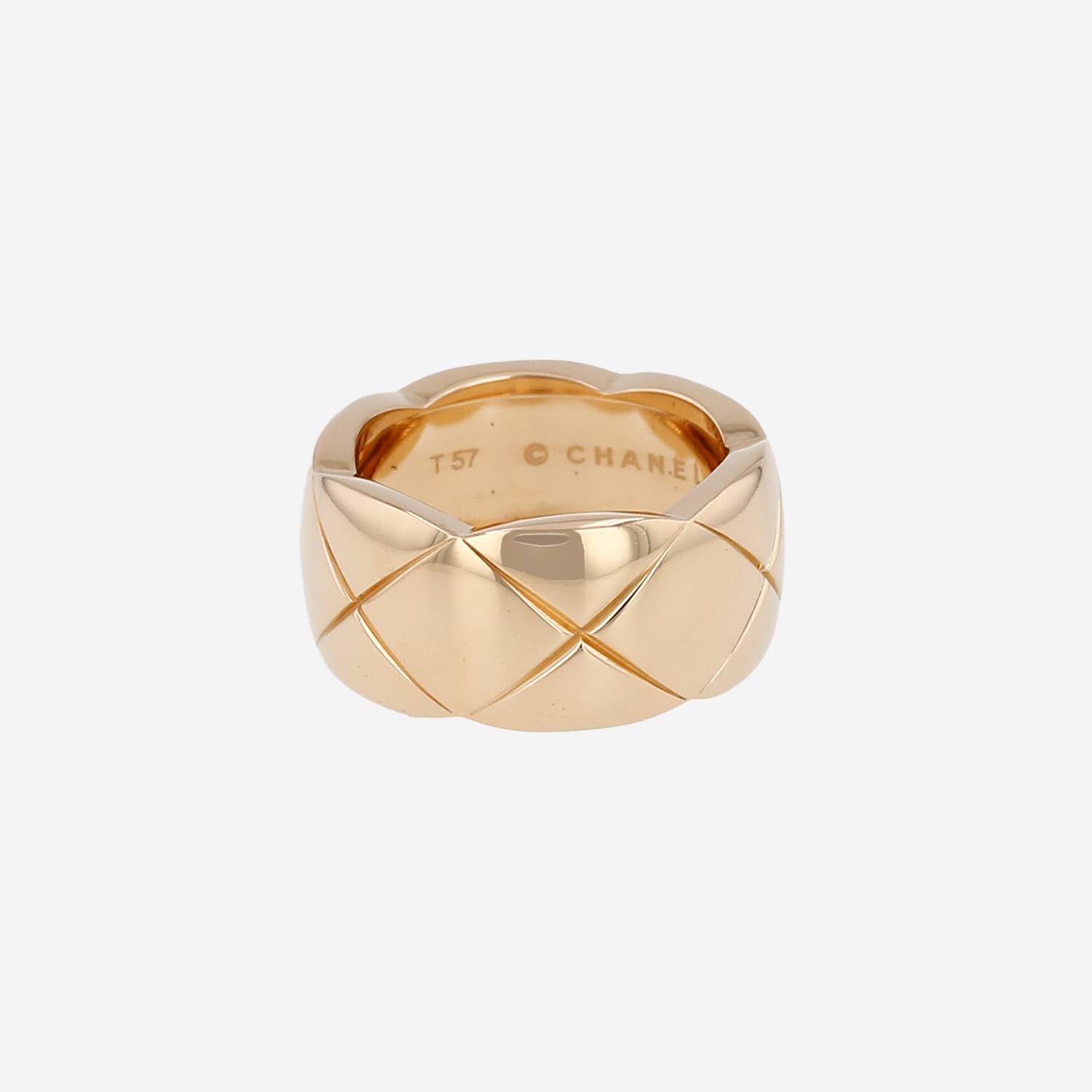 Bague Chanel Coco Crush grand modèle en or jaune