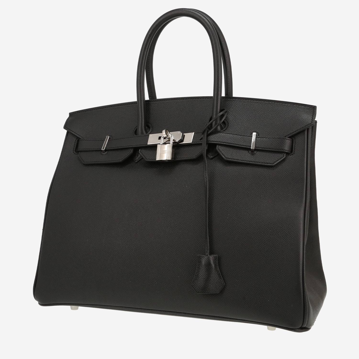 Hermès  Birkin 35 cm handbag  in black epsom leather